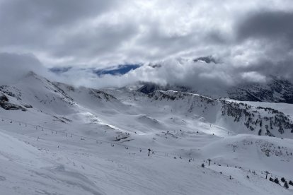 Neu aquesta setmana a les pistes de Baqueira-Beret.