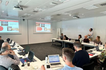 L’equip de la Cambra de Comerç que participa en el projecte.