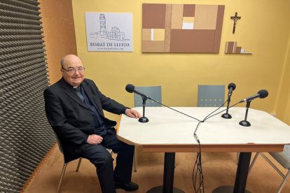 El rector Gerard Soler de la parròquia Santa Maria de Gardeny.