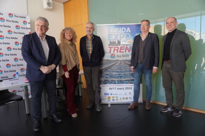 La presentació de Lleida Expo Tren, ahir a la Llotja.