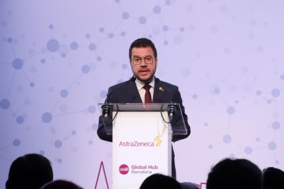 Aragonès va assistir ahir a un esdeveniment d’AstraZeneca.