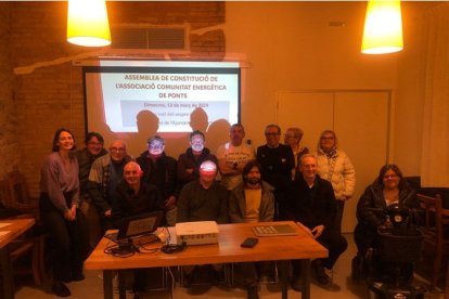 Els membres de la futura comunitat energètica de Ponts.