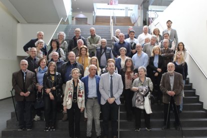 Palau, amb dirigents d’associacions de veïns de Lleida.