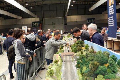 Una de les maquetes que es van poder veure al certamen Expo Tren de Lleida.