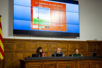 L’expresident Quim Torra va presentar el seu nou llibre ahir a l’Institut d’Estudis Ilerdencs.