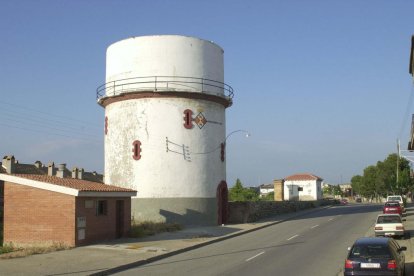 El dipòsit d’aigua de Cervera.