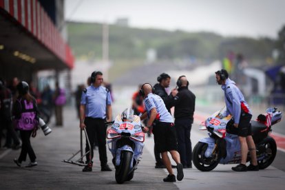 La moto de Marc Màrquez, durant la més recent prova del Mundial de MotoGP, a Portimao.