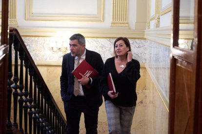 La presidenta del Congrés, Francina Armengol, ahir a la Cambra.