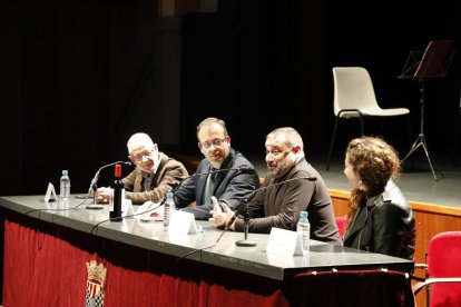 Brufau amb l’alcalde, Marc Solsona, a la seua dreta.