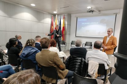 Un moment de la presentació de l’informe de Pimec a Lleida.