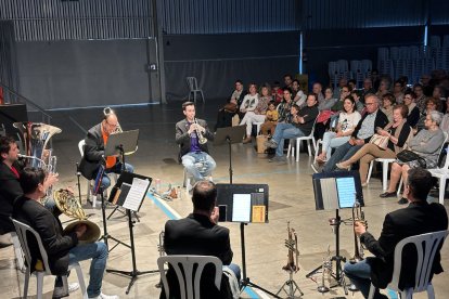 Concert del sextet Sporadix Brass a les Borges Blanques