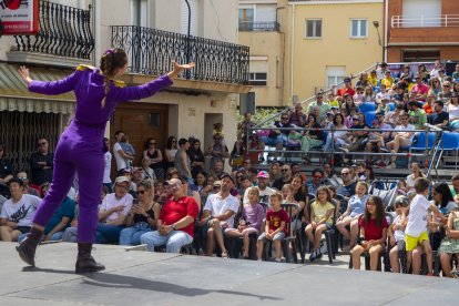 Una obra del festival, l’any passat al carrer Nou d’Alcoletge.