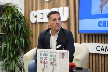 Xavier Estrada Fernández, ahir a la presentació del seu llibre.