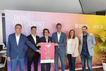 El torneig femení WTA 125 de Lleida va ser promocionat ahir al Godó.