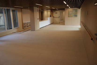 L’interior de la nova residència per a la tercera edat i centre de dia de Mequinensa.