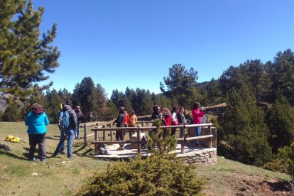 La visita al mirador del coll de Grau, a les Valls de Valira.