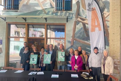 Presentació ahir de les activitats del Festival de Murals i Art Rural de Penelles.