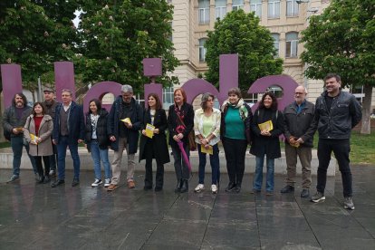 Vilalta i membres d’ERC van viatjar de Cervera a Lleida amb l’R3.