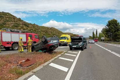 El sinistre es va produir a les 13.42 hores a la C-14.