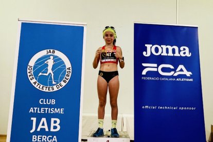 La junedenca Alba Capell, campiona de la Copa Catalana de trail sub-12