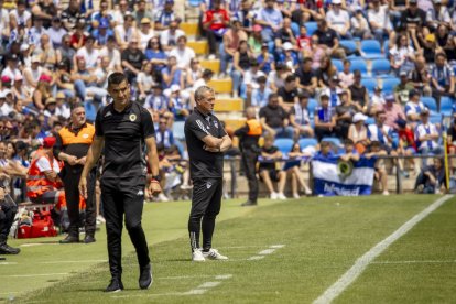 Viadero, durant el partit davant de l’Hèrcules al Rico Pérez.