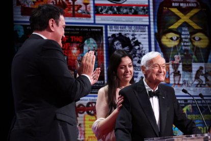 Roger Corman, en un dels homenatges que va rebre.