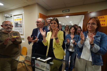 Marta Vilalta va seguir els resultats a la seu dels republicans a Lleida.