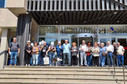 Nova concentració ahir a Lleida d’Aturem les guerres.