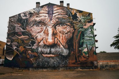 ‘L’esperit de la naturalesa’, l’espectacular mural del xilè Felipe Pincel guanyador del vuitè Torrefarrera Street Art Festival.