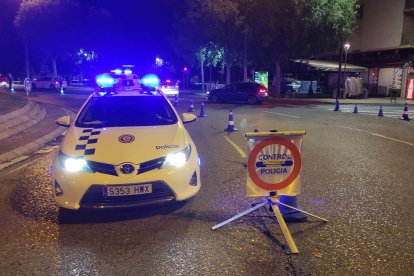 Foto d’arxiu d’un control d’alcoholèmia de la Urbana.