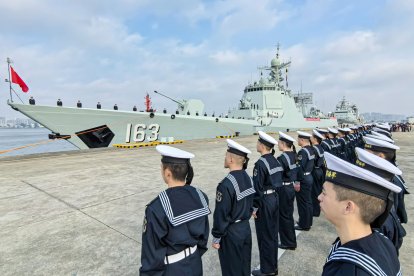 L’Armada de l’Exèrcit xinès al port militar de Zhanjiang.