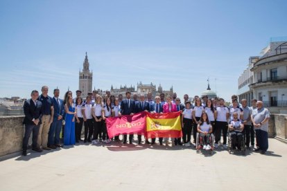 Sevilla acull la presentació de l'equip olímpic de piragüisme