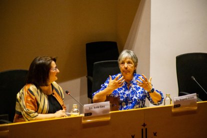 La directora de SEGRE, Anna Sàez, va entrevistar l’escriptora guardonada, Margarida Aritzeta.