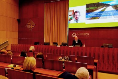 Moment de l’assemblea de la Federació Avícola Catalana (FAC), celebrada dijous a Barcelona.