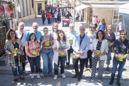 Tomàs Molina i Anna Belló, amb l’alcaldessa, Alba Pijuan.