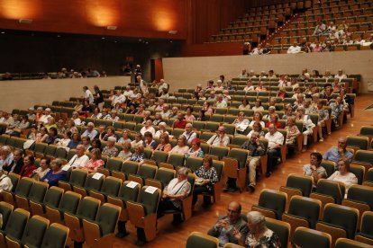 Vista del públic que va assistir ahir a l’acte de clausura que es va celebrar a l’Auditori Enric Granados.