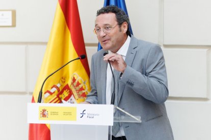 El fiscal general de l’Estat, Álvaro García Ortiz, en un acte del ministeri de Justícia al setembre.