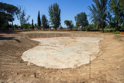 Una de les basses d’aigua que s’han construït durant les obres de renaturalització de les Basses.