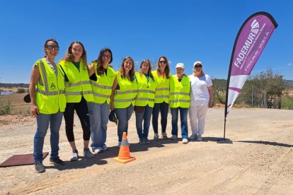 Algunes de les participants a Artesa de Segre ahir.