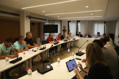 Els representants de la mancomunitat es van reunir ahir al consell comarcal.