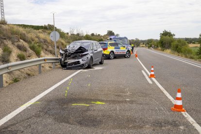 Imatge del turisme implicat en la col·lisió mortal.