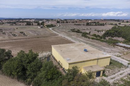 El dipòsit d’aigua del Turó del Magre, situat al costat de l’agregat de La Tallada a Sant Guim.