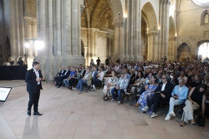 El president de Pimec, Antoni Cañete, va dirigir un acte al qual van assistir uns 300 empresaris lleidatans.