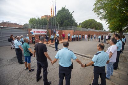 La concentració va tenir lloc ahir a les 9.00 hores a les portes de la presó Ponent.