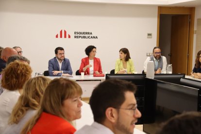 Rovira va presidir ahir presencialment l’executiva d’ERC.