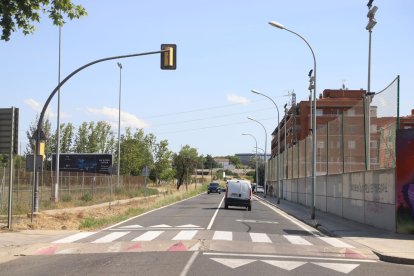 Vista d’una part dels terrenys on està prevista la zona residencial a la sortida de la Bordeta.