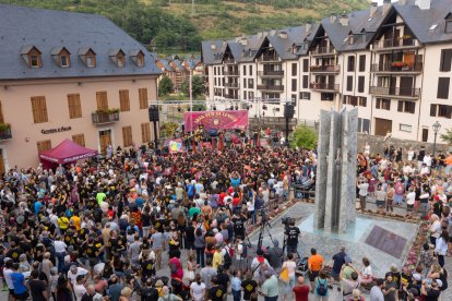 Les diferents columnes de la Corsa per sa Lengua van confluir a Vielha.