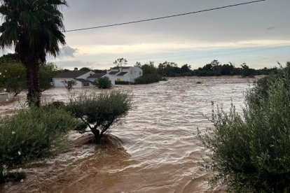 Pas de la dana per Alcalà-Alcossebre (Castelló).