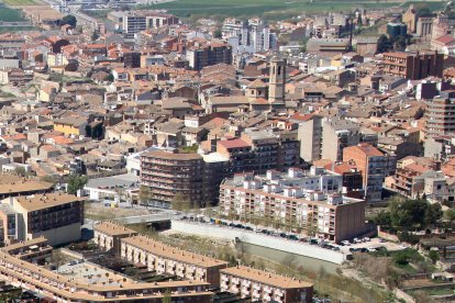 Panoràmica del nucli urbà de Tàrrega