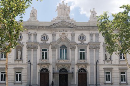 La fachada de la sede del Tribunal Supremo.